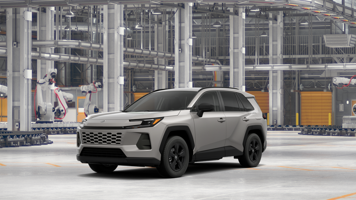 2026 Toyota RAV4 LE in Meteor Shower — front three-quarter view