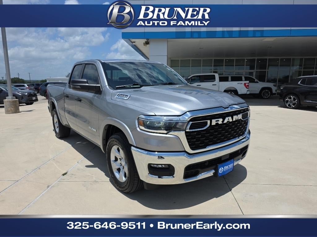 2025 RAM 1500 Lone Star in Billet Silver Metallic Clearcoat — front three-quarter view
