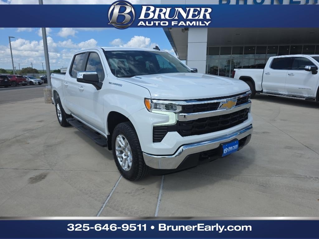 2024 Chevrolet Silverado LT in Summit White — front three-quarter view