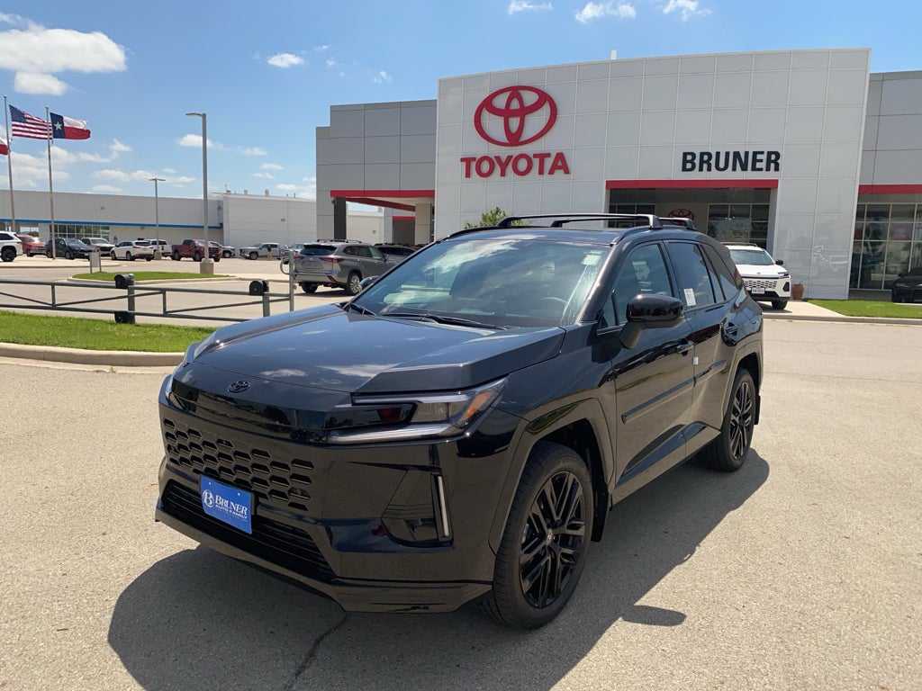 2026 Toyota RAV4 XSE in Midnight Black Metallic — front three-quarter view