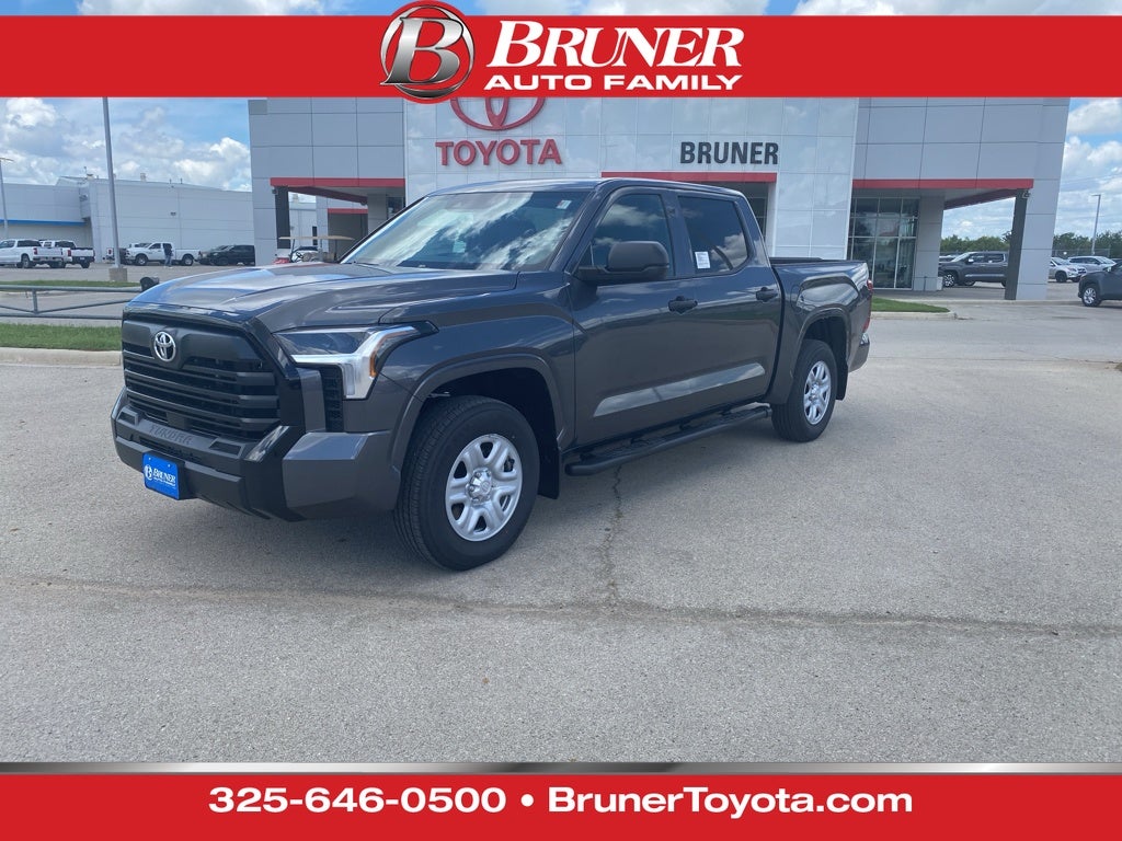 2026 Toyota Tundra SR in Magnetic Gray Metallic — front three-quarter view