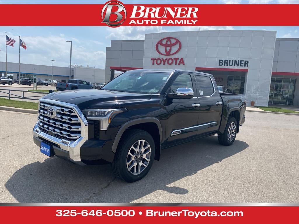 2026 Toyota Tundra 1794 Edition in Midnight Black Metallic — front three-quarter view