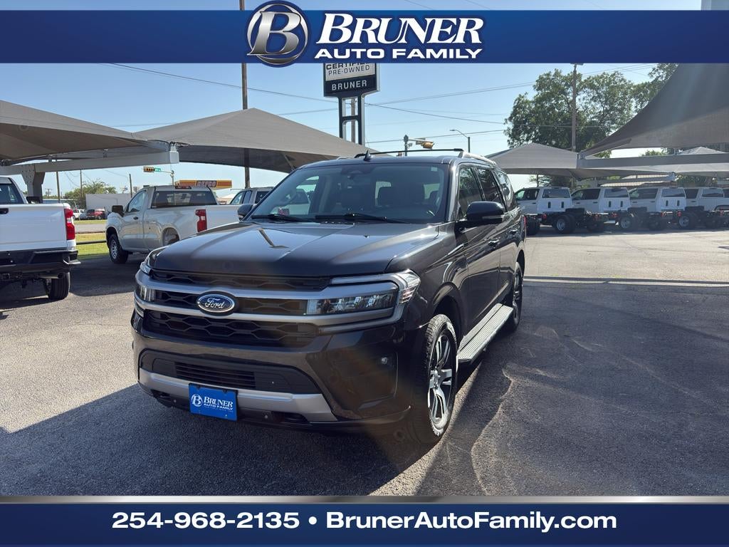 2022 Ford Expedition XLT in Dark Matter Metallic — front three-quarter view