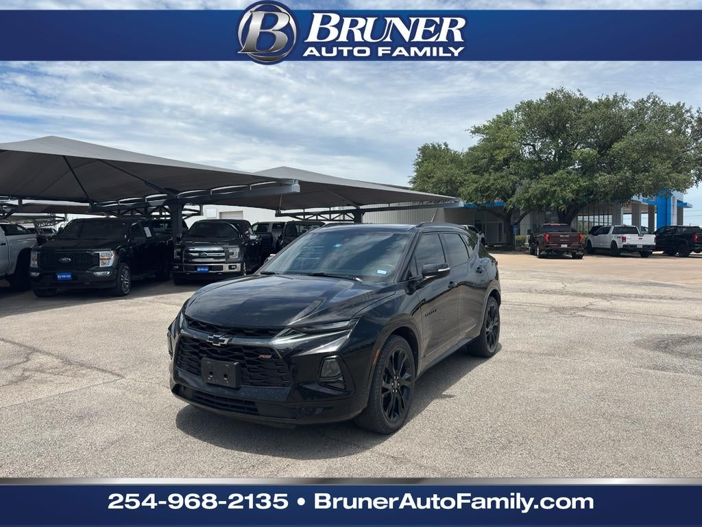 2021 Chevrolet Blazer AWD RS in Black — front three-quarter view